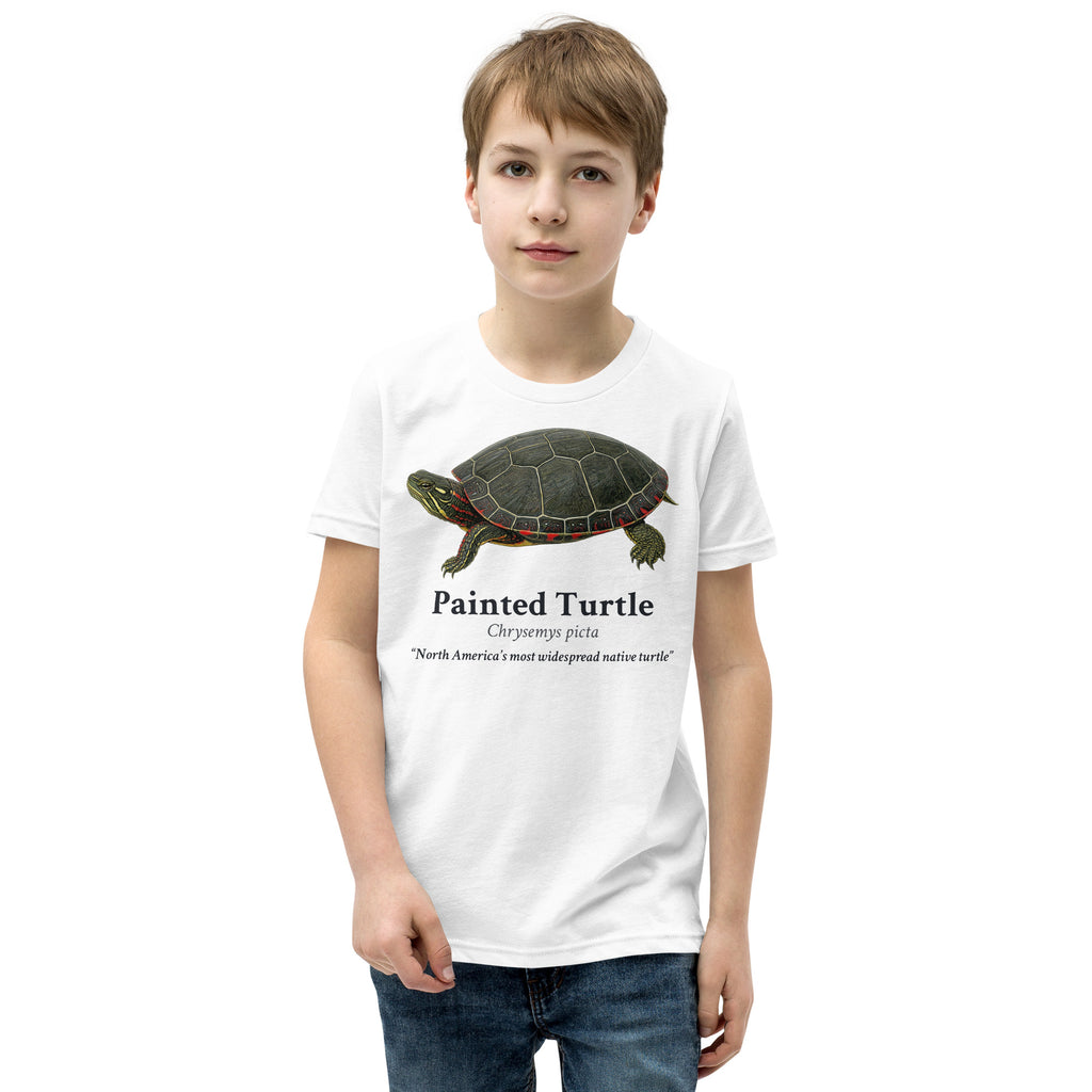 Painted Turtle Kids Tee – White – front