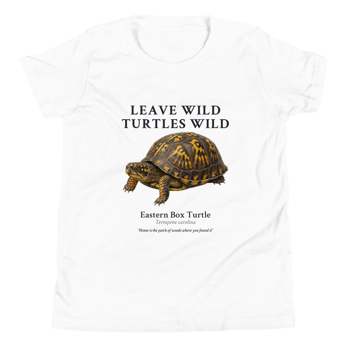 Leave Them Wild Kids Tee – White – front