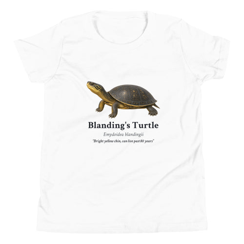 Blanding's Turtle Kids Tee – White – front