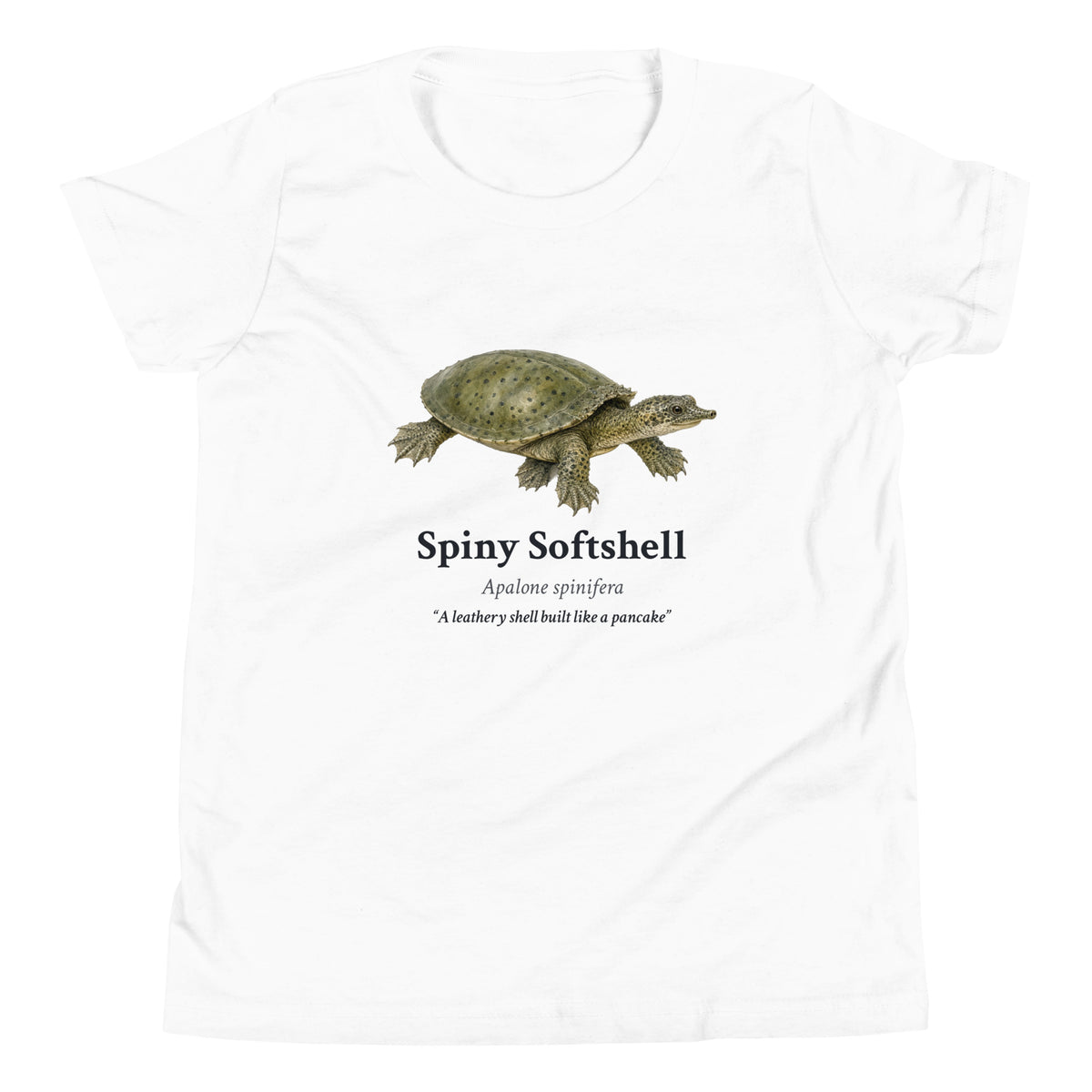 Spiny Softshell Kids Tee – White – front
