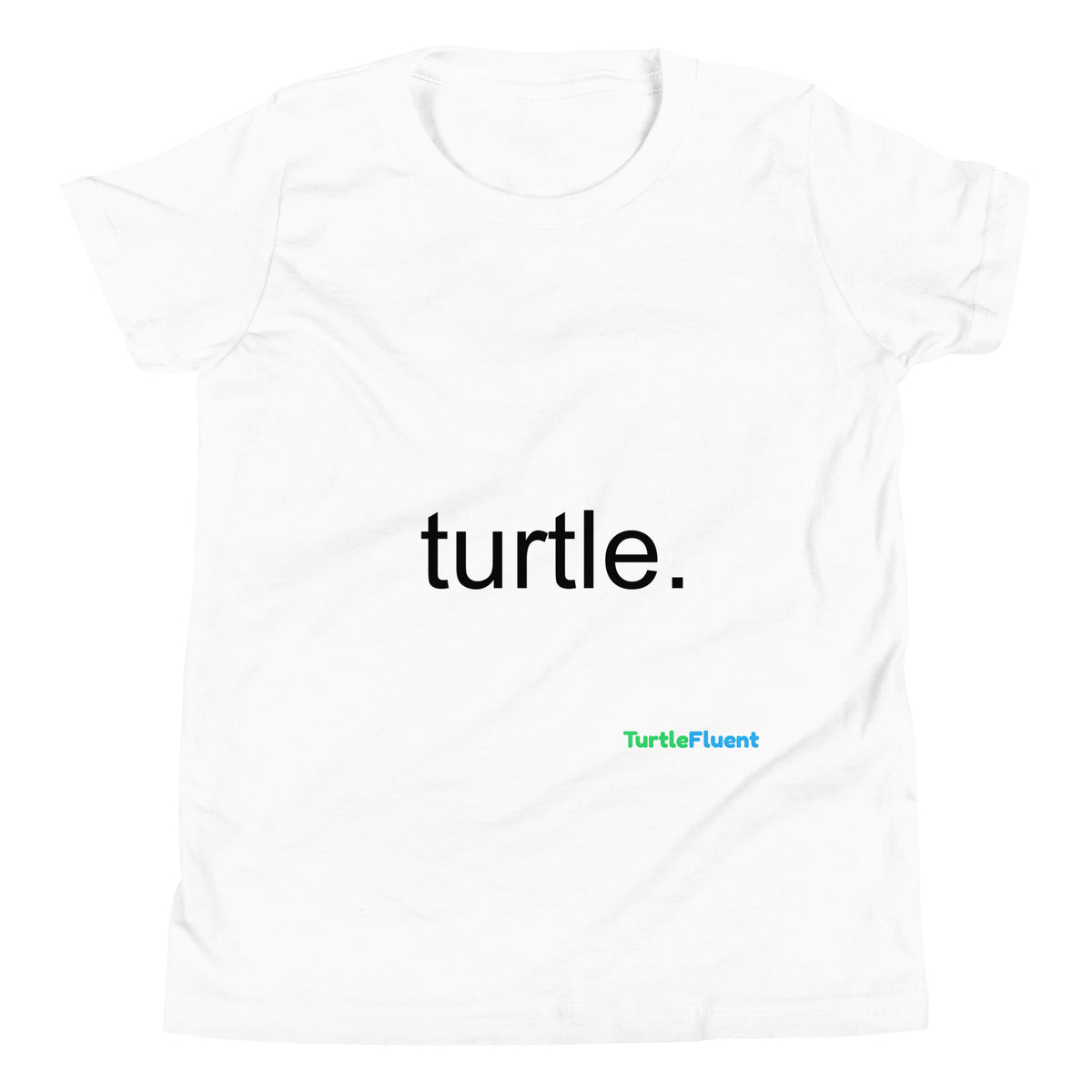Turtle. Kids Tee – White – front