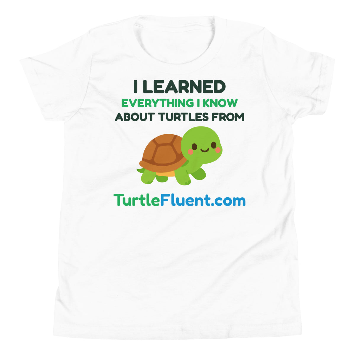 I Learned Everything Kids Tee – White – front