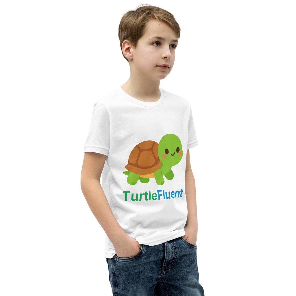 Bubbles Kids Tee – White – right front